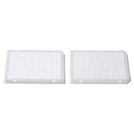 PCR plate, 384 wells, 40 μl, PP, clear, non-chimney type, wide skirt, sterile, DNase and RNase-free.